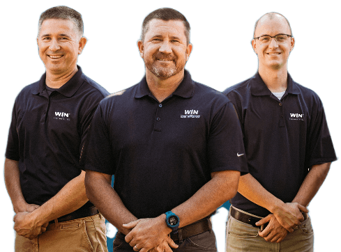 A group of smiling WIN Home Inspector.