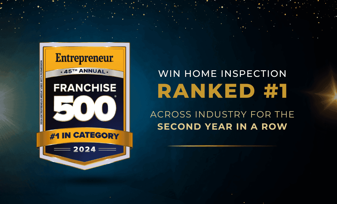 WIN Home Inspection ranked #1 across industry for the second year in a row