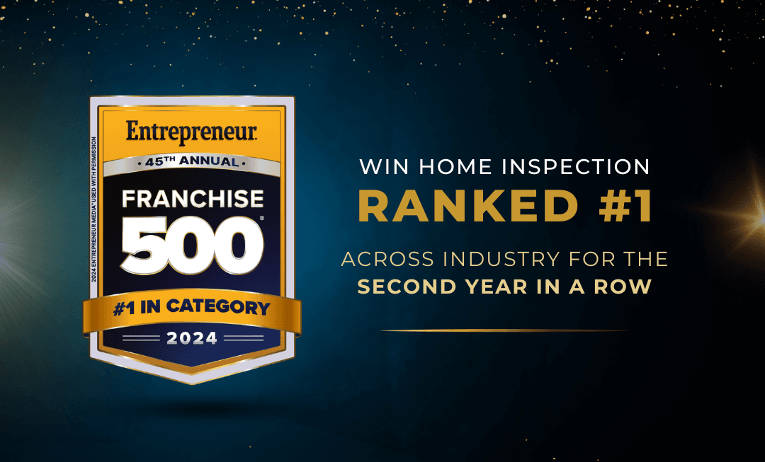 WIN Home Inspection ranked #1 across industry for the second year in a row