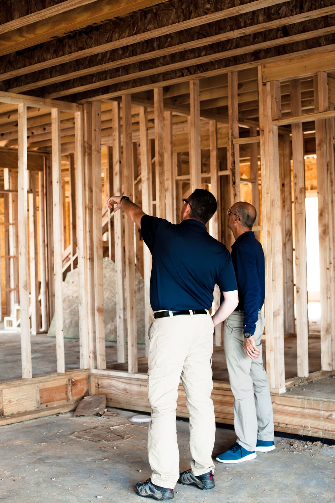 WIN Home Inspectors doing Pre-Drywall Inspection