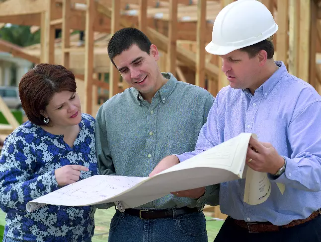 Construction inspectors on site