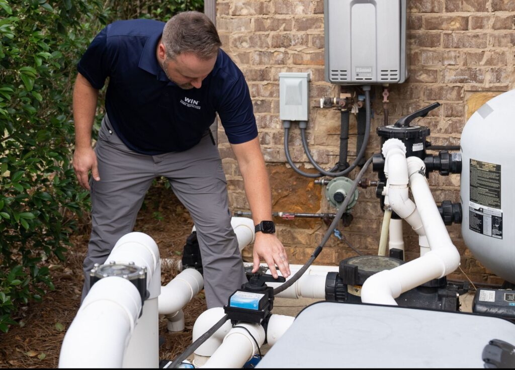Pool and Spa Pump Check by Home Inspector