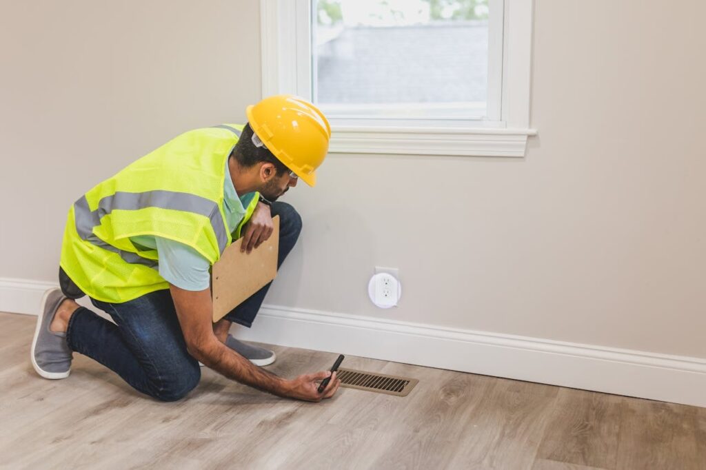 home inspector doing an inspection